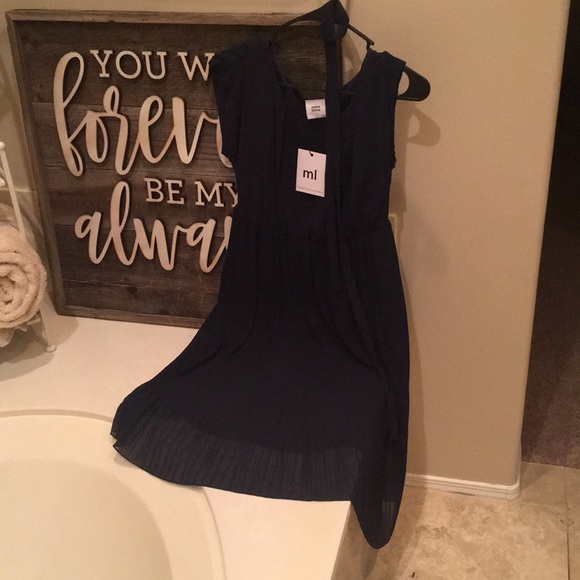 Mama Licious Dresses & Skirts - Mamalicious Maternity dress navy